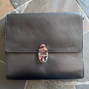 Enzo black leather purse